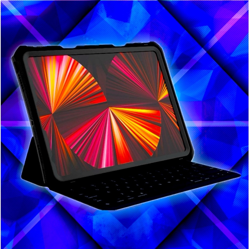 onn. Waterproof Tablet Case for iPad Pro 11" (3rd, 4th generation) - Black